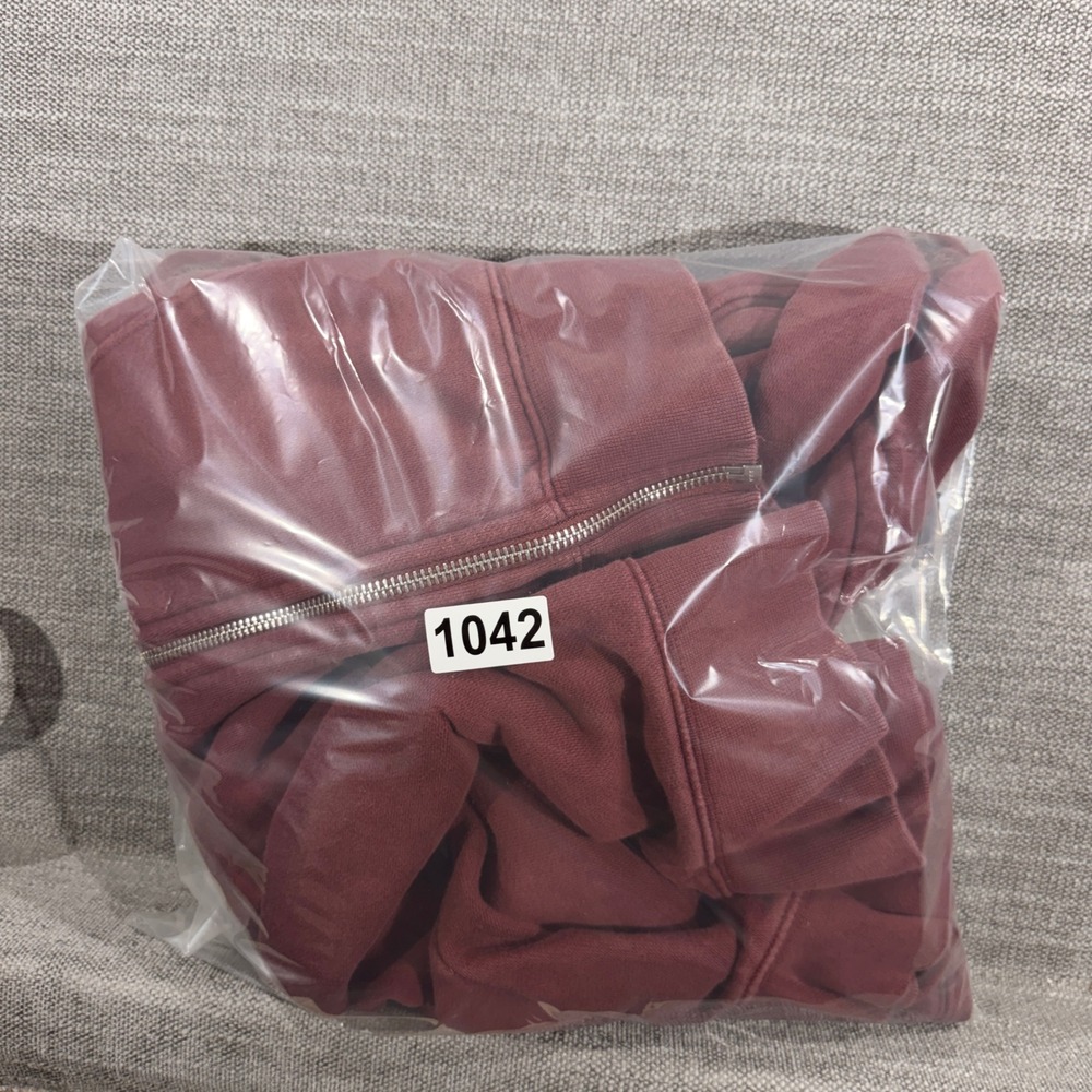 Levis Full Zip Hoodie Mens XL Burgundy Excellent Standard Fit Red Tab Logo - Picture 8 of 8
